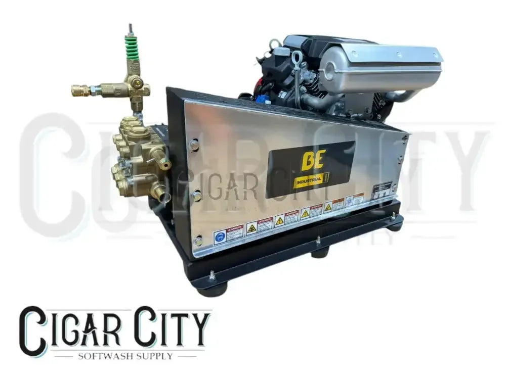 BE 10GPM 3,000 PSI Gas Cold Water Pressure Washer w/ Honda IGX800 and General Pump CWF1027H Cigarcity Softwash.