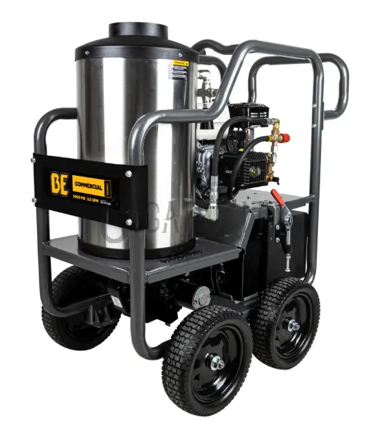 11/2025 Group - BE Scratch & Dent Hot Cart Honda GX200 w/ General TP2530 Pump 3,000 PSI 3.0 GPM Pressure Washer - HW2765HG (301036) BE