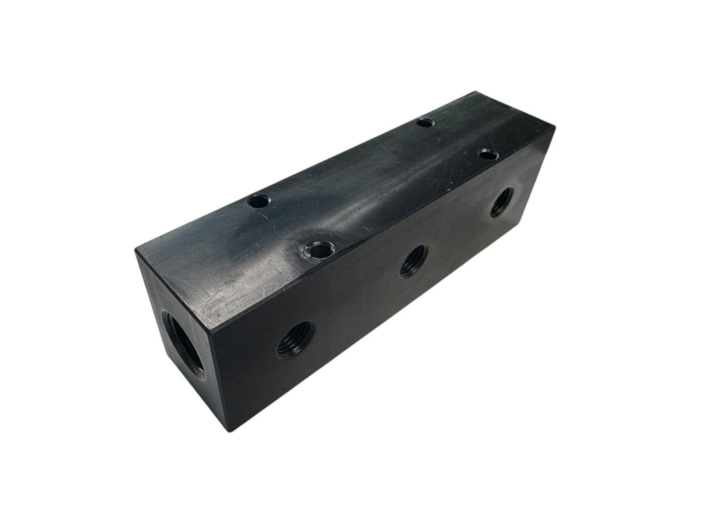 3 Port Downstream Injector Manifold Block – Black Polypropylene Chemical Selector