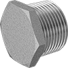 Hex head threaded fitting for softwash equipment systems