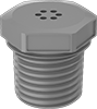 Submersible Threaded Breather Vent – Nylon Plastic – 1/4" NPT | 4505N11
