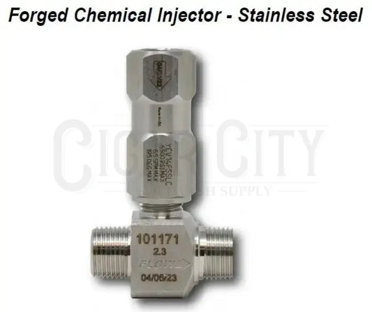 2.3 General Pump Stainless Steel Chemical Injector - Bare  Cigarcity Softwash.