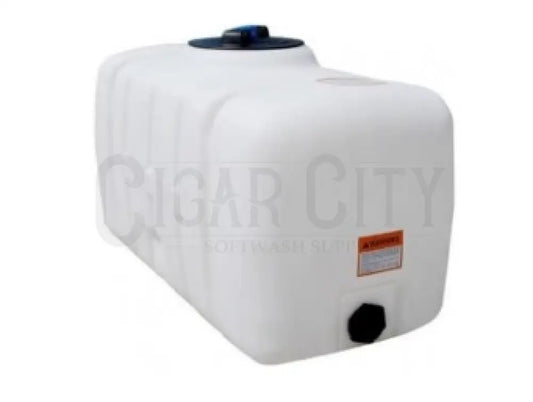 200 Gallon PCO Plastic Portable Flat Bottom Utility Tank in White 42347  Cigarcity Softwash.