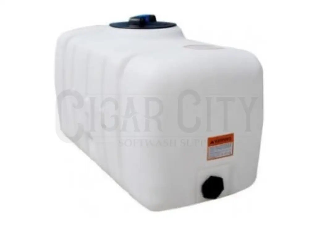 200 Gallon PCO Plastic Portable Flat Bottom Utility Tank in White 42347 Cigarcity Softwash.