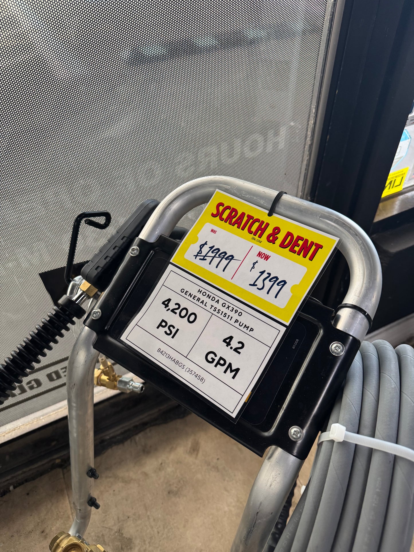 BE Scratch & Dent Honda GX390 w/ General TSS1511 Pump 4,200 PSI 4.2 GPM Pressure Washer - B4213HABGS (357458)