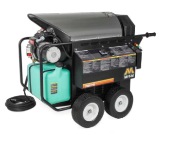 Mi-T-M HHB Belt Drive Series Hot Water Pressure Washer- 2.8gpm, 2500PSI, AR Pump HHB-2503-0E2A Cigarcity Softwash.
