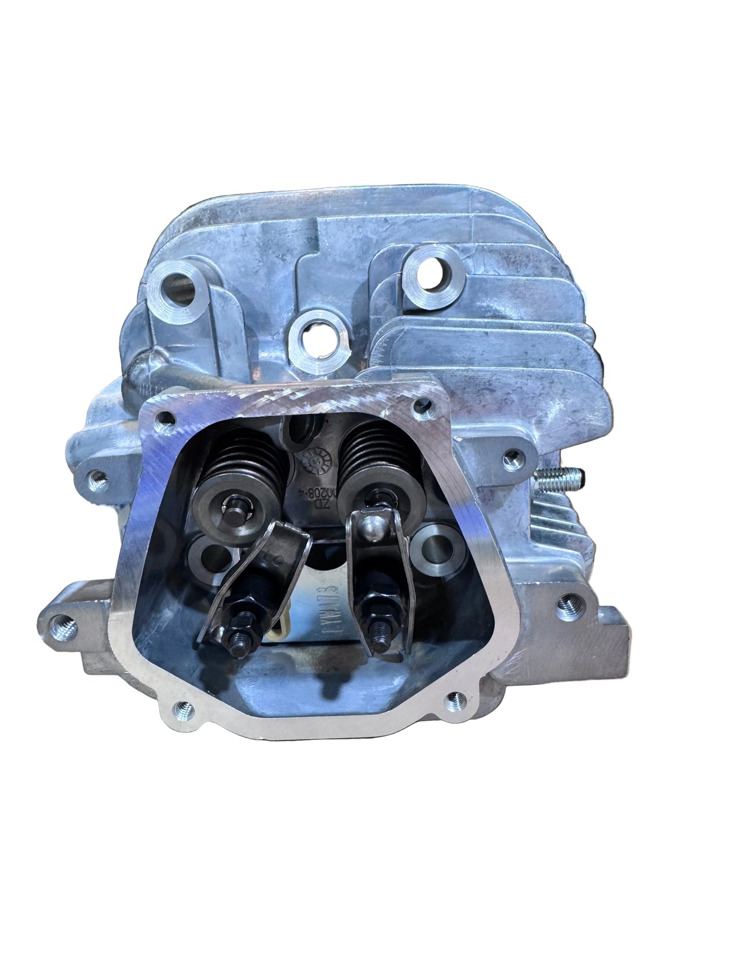 Durable softwash pump head with dual springs and metal housing for pressure washing equipment
