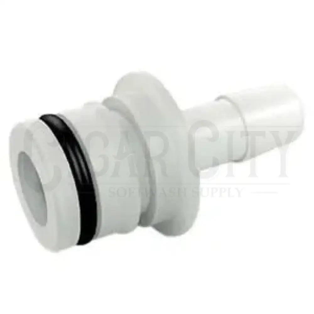 3/4" QA X 3/8" HB Straight Fitting w/ O-Ring, Nylon Cigarcity Softwash.