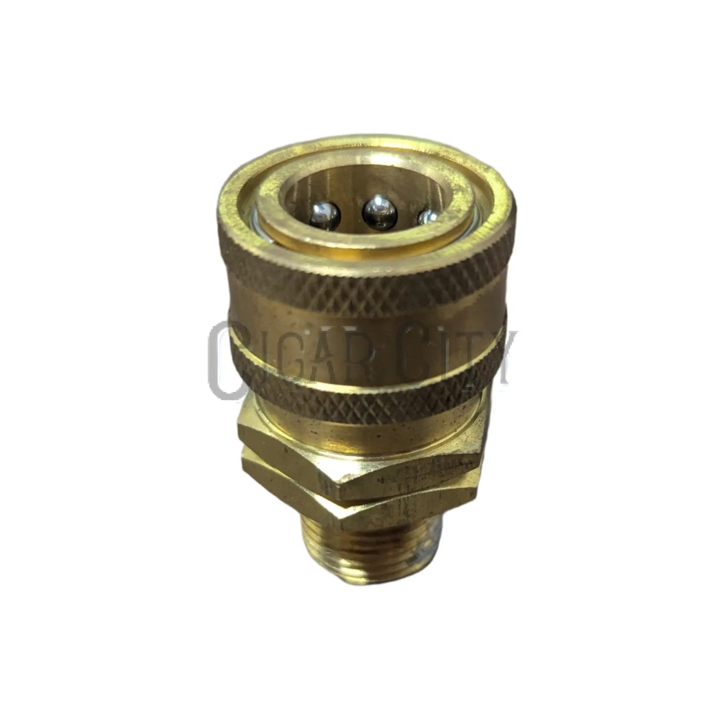 3/8" MPT Quick Connect Socket - Brass Cigarcity Softwash