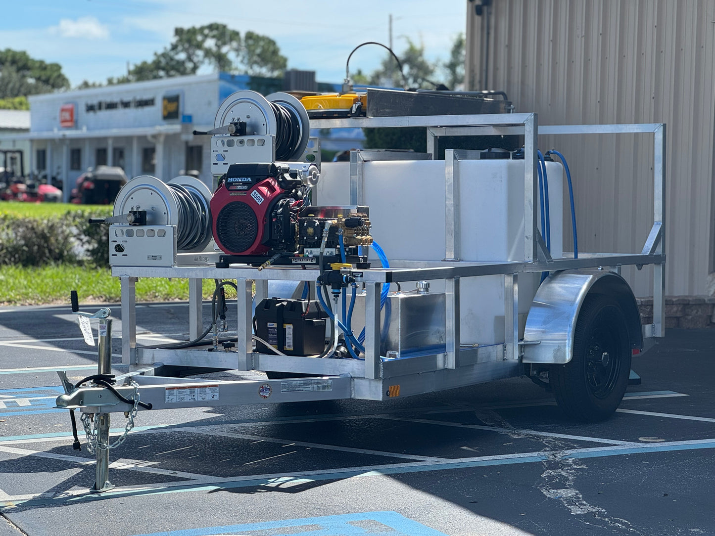 The Micro Series - 5x10 Aluminum Pressure & Softwash Trailer