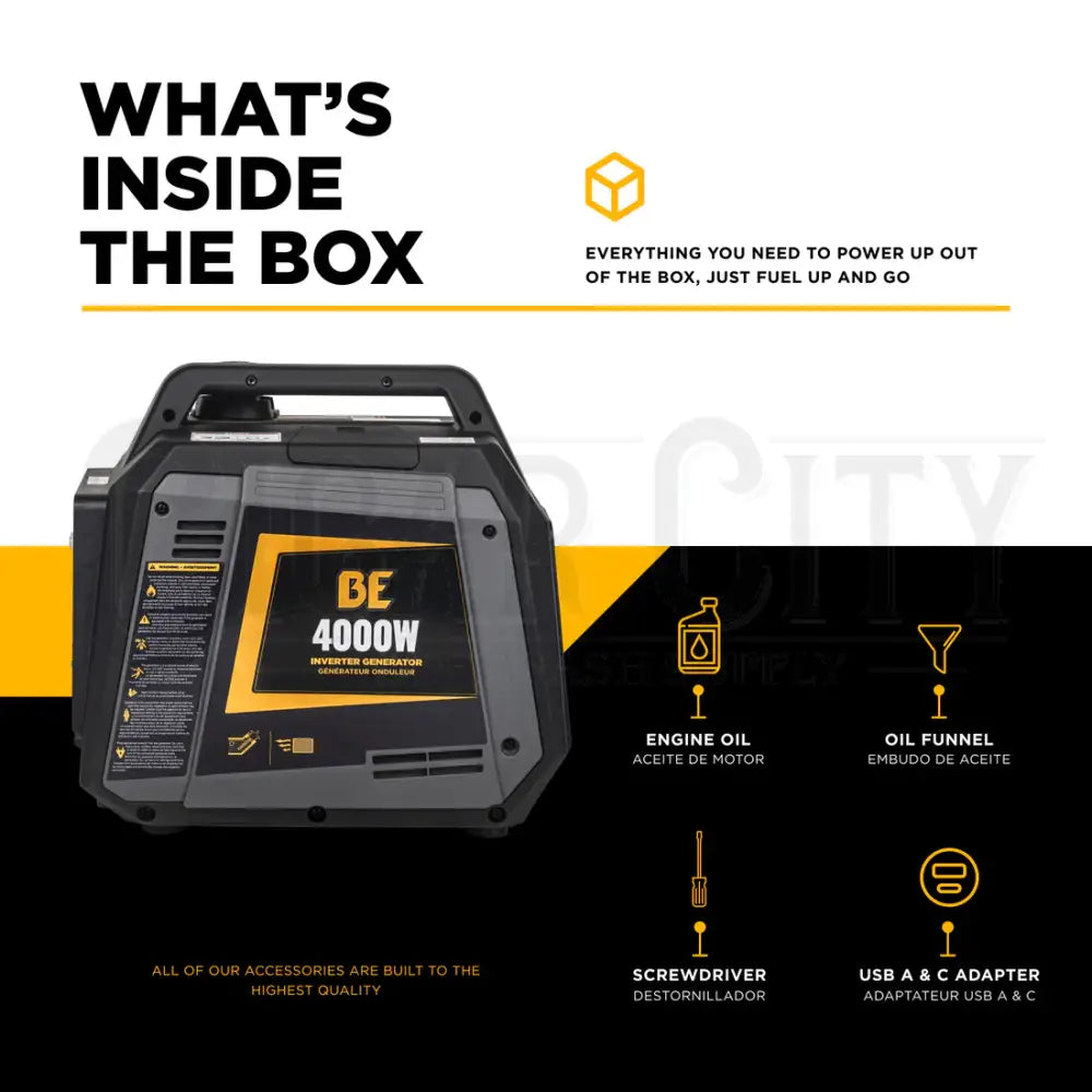 4,000 Watt Digital Inverter Generator Inverter Cigarcity Softwash.