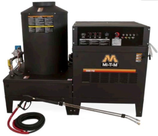 Mi-T-M HEG High Volume Wash Series Hot Water Pressure Washer 7.8gpm, 3000PSI, General Pump HEG-3008-1E4G Cigarcity Softwash.