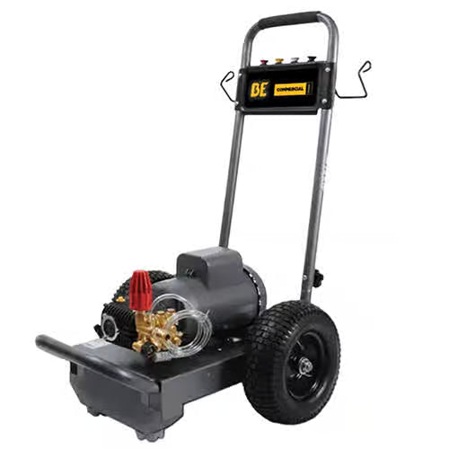BE Power Equipment - 2,000 PSI 3.5 GPM 5.0 HP Electric Pressure Washer with Baldor Motor and General Triplex Pump - B205EG