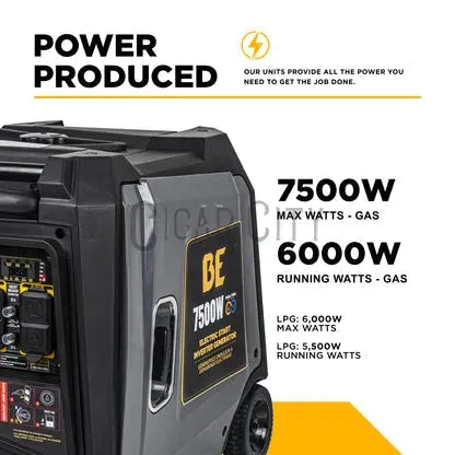 7,500 Watt Digital Inverter Generator Cigarcity Softwash