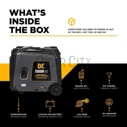 7,500 Watt Digital Inverter Generator Cigarcity Softwash