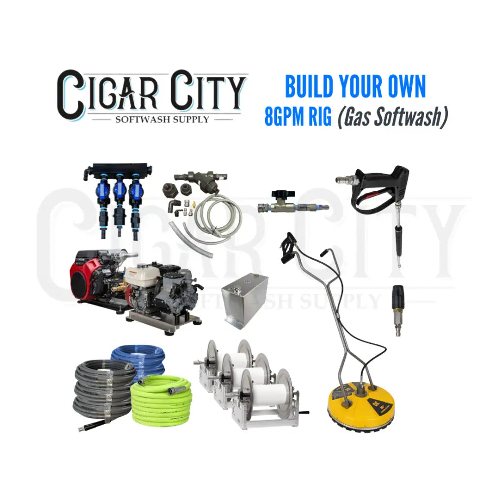 8GPM Build Your Own Rig Kit - Gas Softwash Cigarcity Softwash.