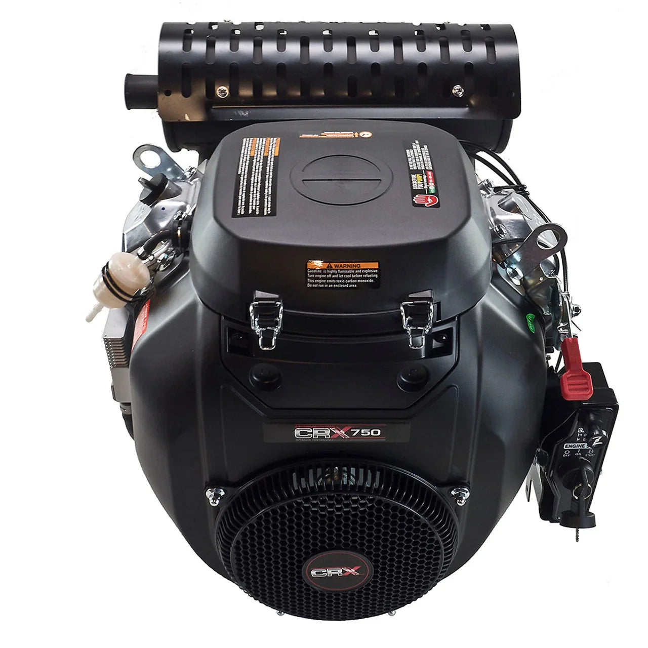 CRX 750 softwash engine for professional cleaning equipment, featuring durable design and safety labels