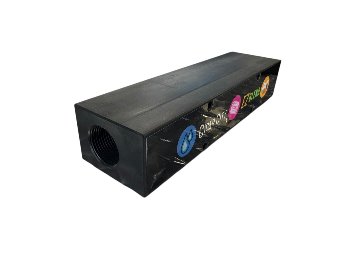 3 Port Softwash Mixing Manifold Block – Black Polypropylene Chemical Selector
