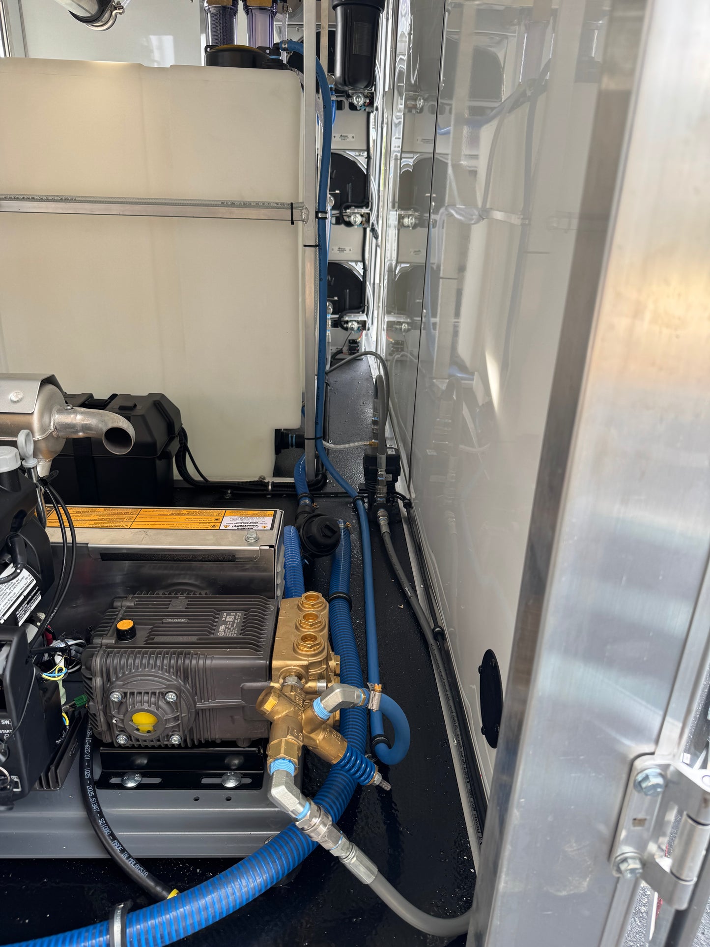 Enclosed 6x12 Pressure & Soft Washing Trailer and RODI Window Cleaning