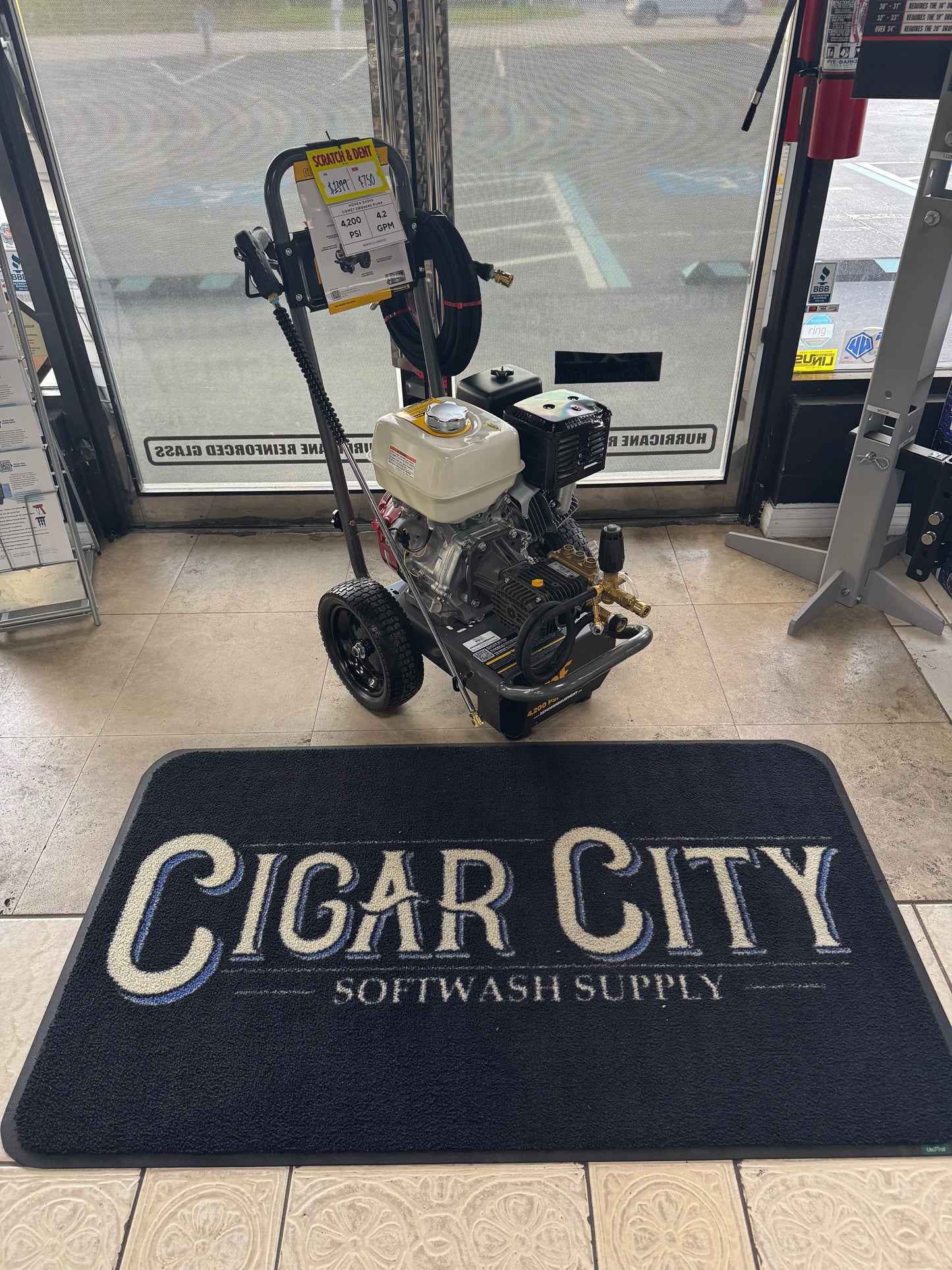 BE Scratch & Dent Honda GX390 w/ Comet ZWD4040 Pump 4,200 PSI 4.2 GPM Pressure Washer - B4213HCS (342553)