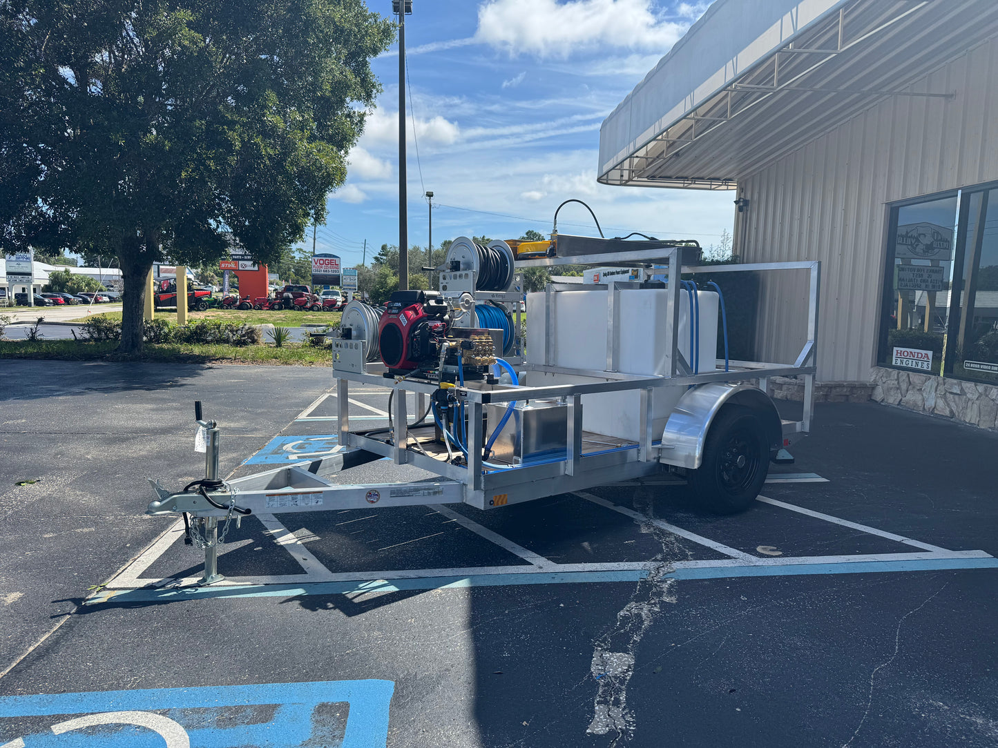 The Micro Series - 5x10 Aluminum Pressure & Softwash Trailer
