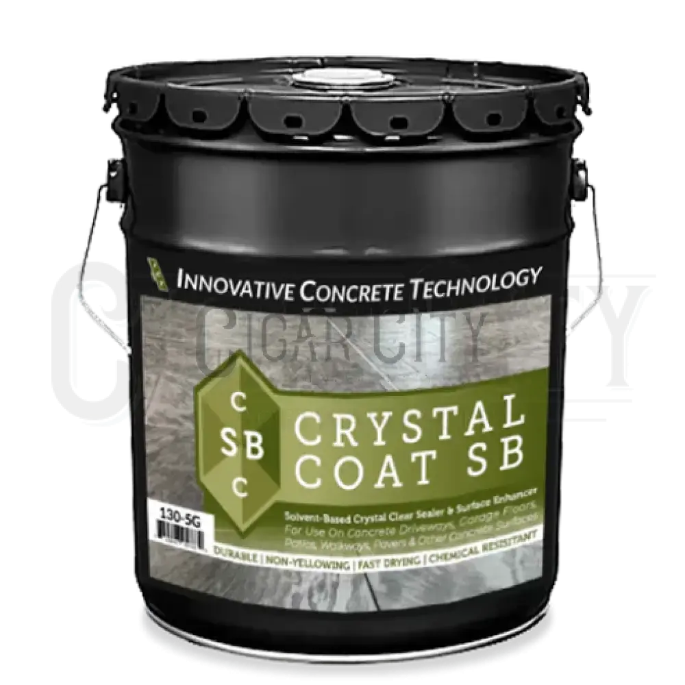 Crystal Coat SB - Solvent-Based Clear Sealer 130-5G Cigarcity Softwash.