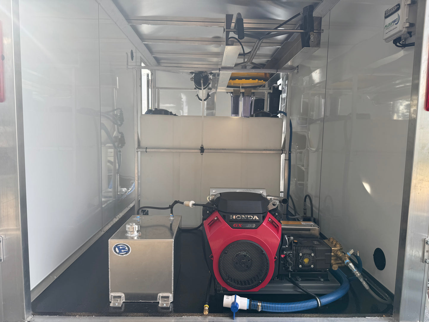 Enclosed 6x12 Pressure & Soft Washing Trailer and RODI Window Cleaning