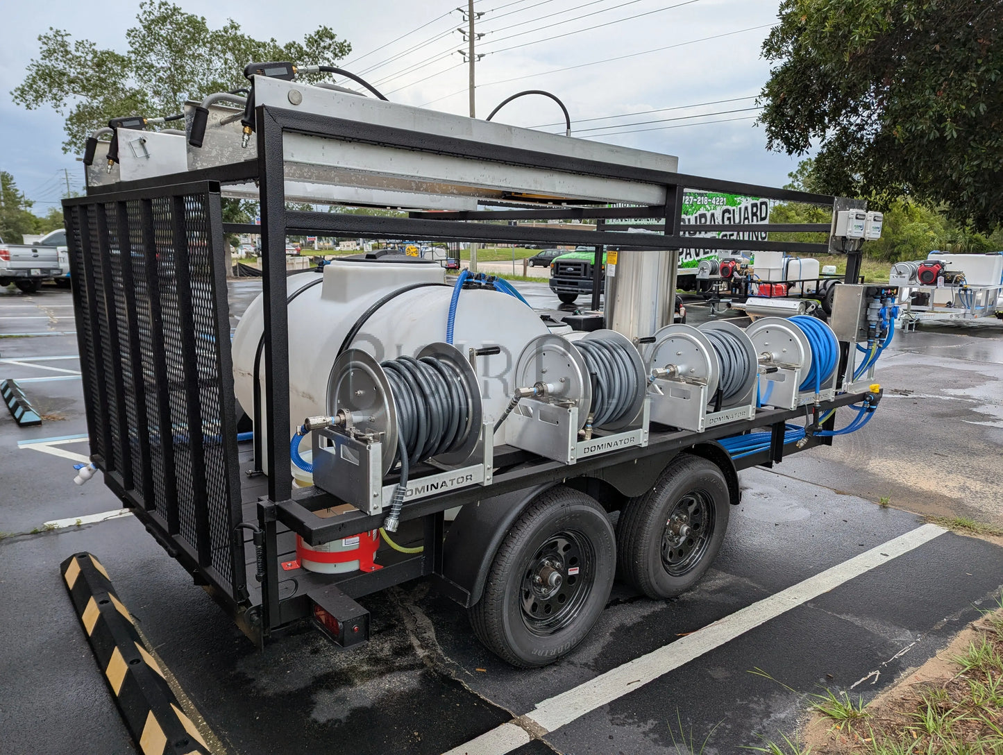 Dominator 6x12 Dual Hot Water Pressure Washing and 12v Softwash Trailer Cigarcity Softwash