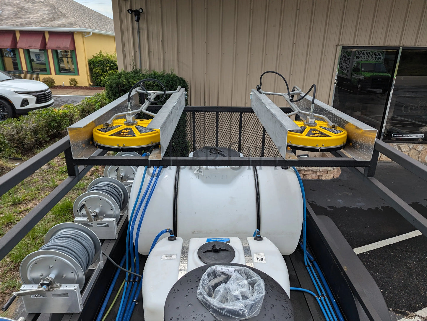 Dominator 6x12 Dual Hot Water Pressure Washing and 12v Softwash Trailer Cigarcity Softwash