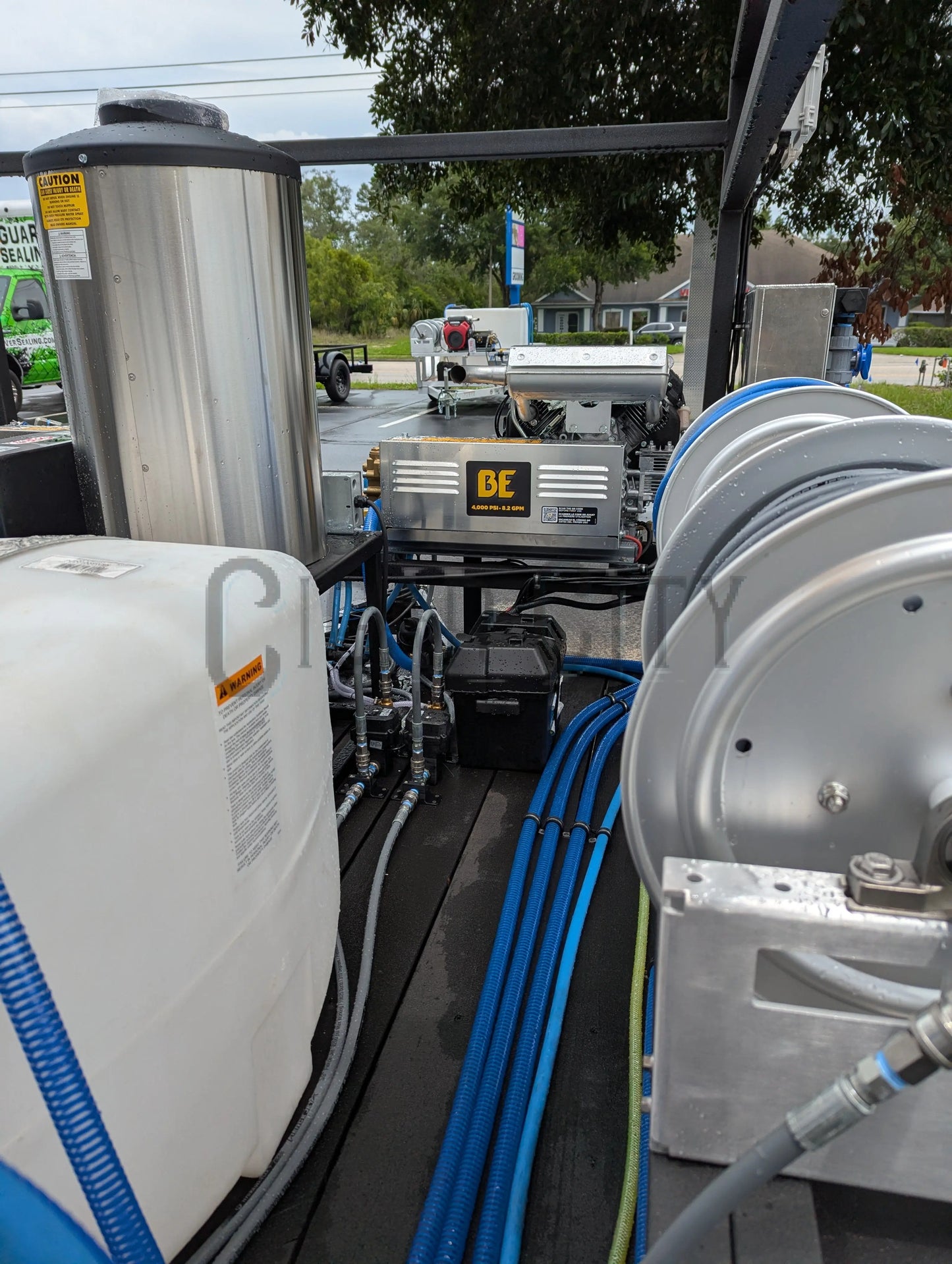 Dominator 6x12 Dual Hot Water Pressure Washing and 12v Softwash Trailer Cigarcity Softwash
