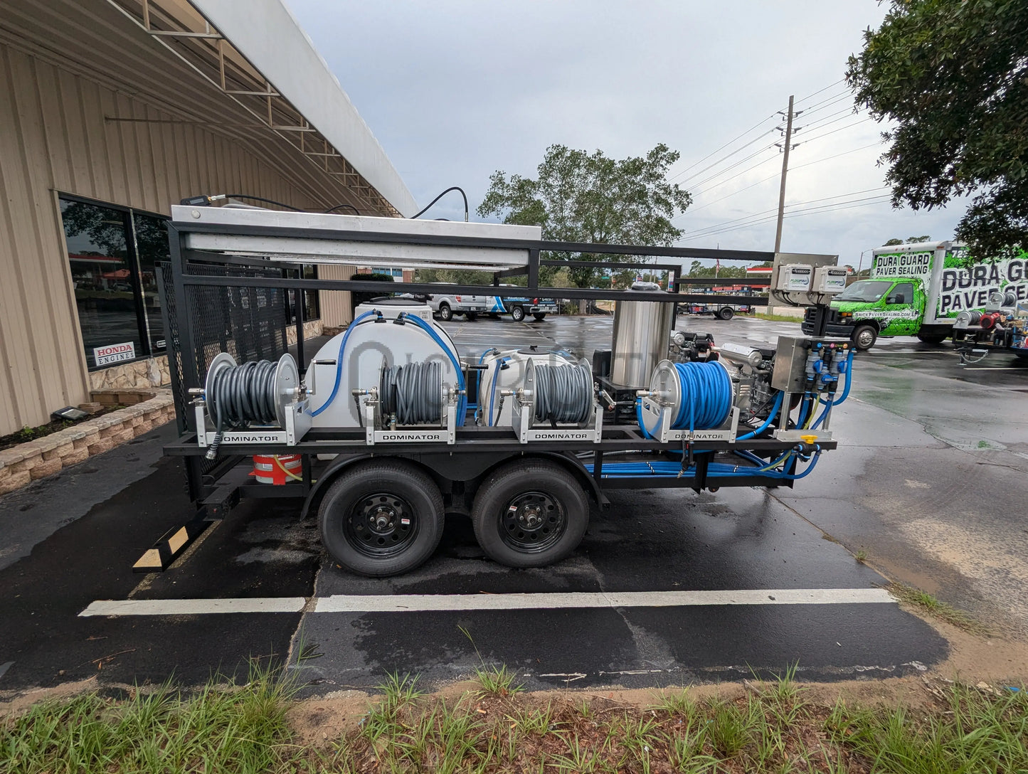 Dominator 6x12 Dual Hot Water Pressure Washing and 12v Softwash Trailer Cigarcity Softwash