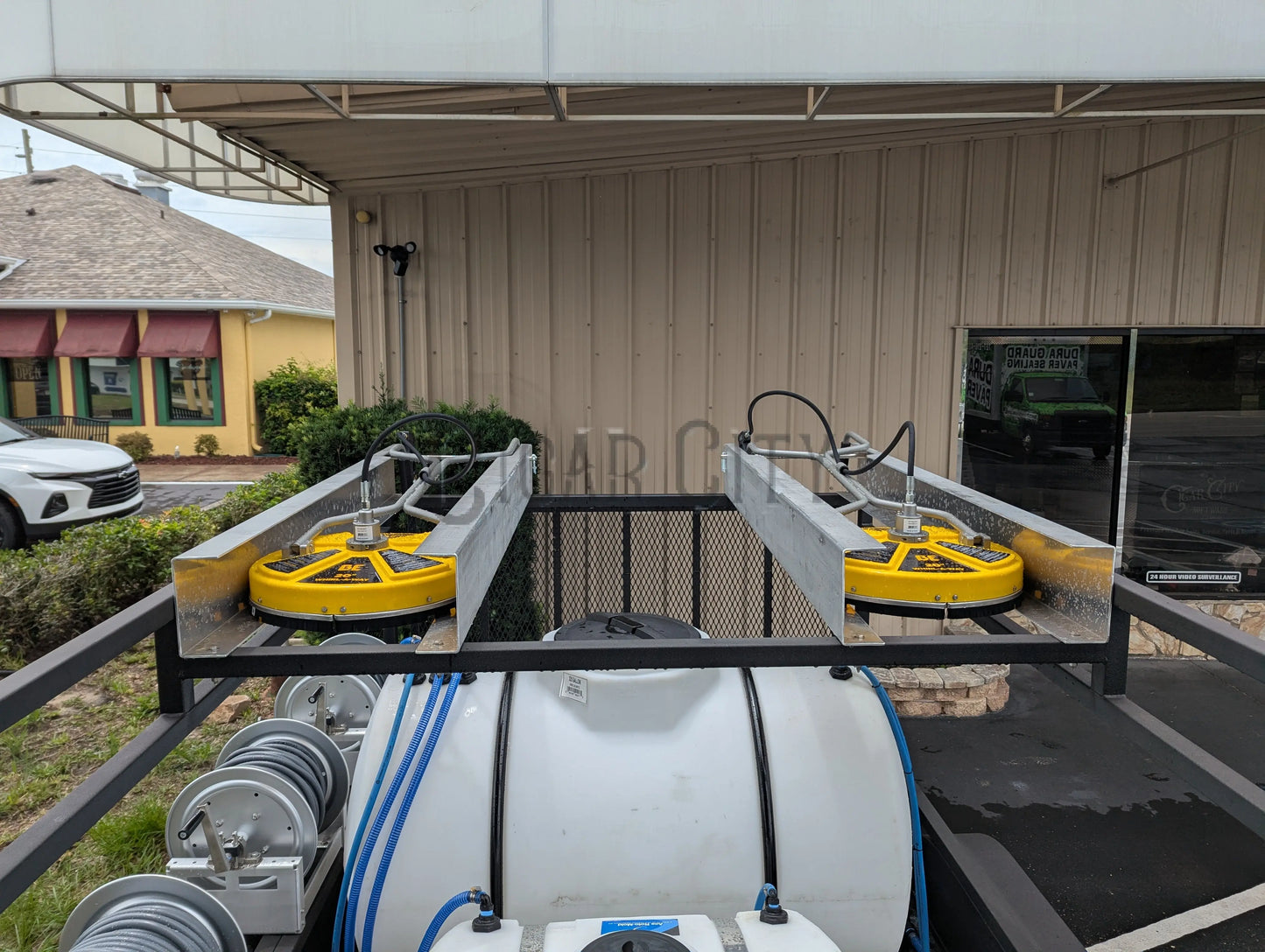Dominator 6x12 Dual Hot Water Pressure Washing and 12v Softwash Trailer Cigarcity Softwash