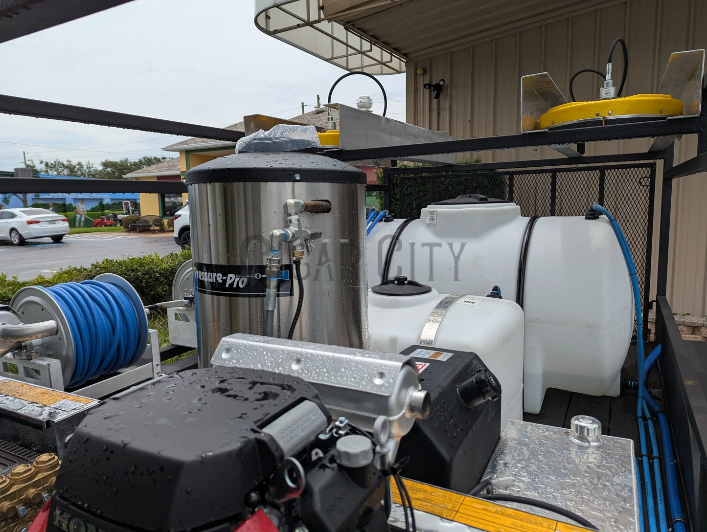 Dominator 6x12 Dual Hot Water Pressure Washing and 12v Softwash Trailer Cigarcity Softwash