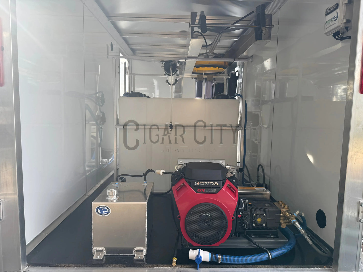 Enclosed 6x12 Pressure & Soft Washing Trailer and RODI Window Cleaning Cigarcity Softwash