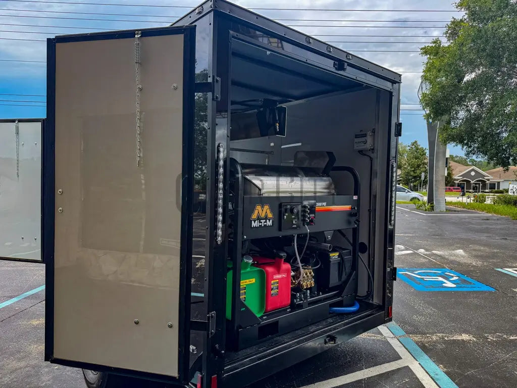 Enclosed 6x12 Pressure & Soft Washing Trailer with P40 Softwash Cigarcity Softwash