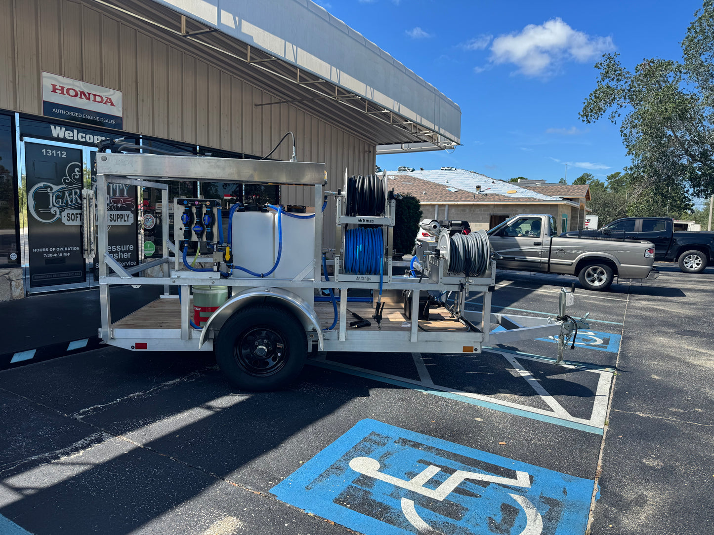 The Micro Series - 5x10 Aluminum Pressure & Softwash Trailer