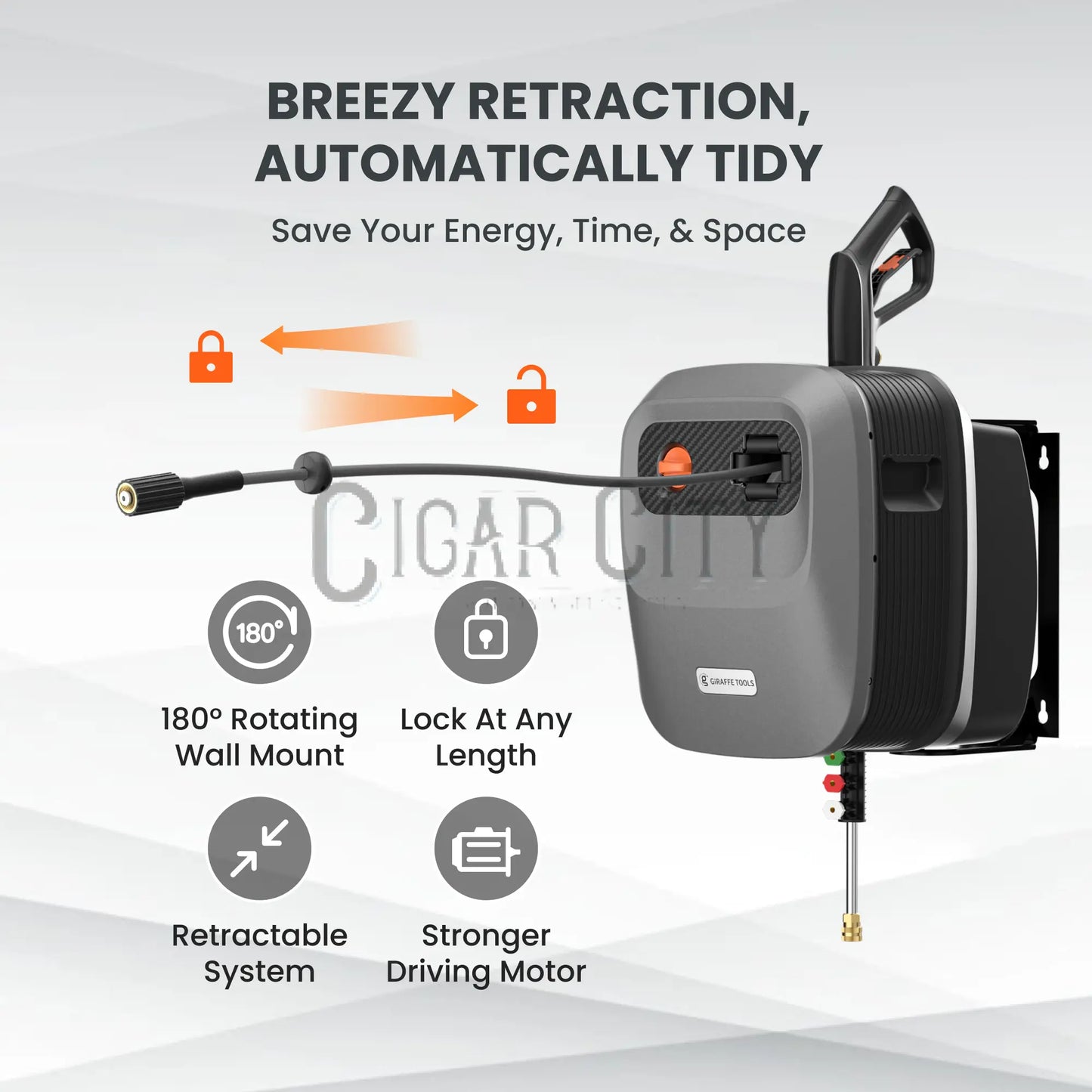 Grandfalls Retractable Pressure Washer G20 PRO Giraffe Tools