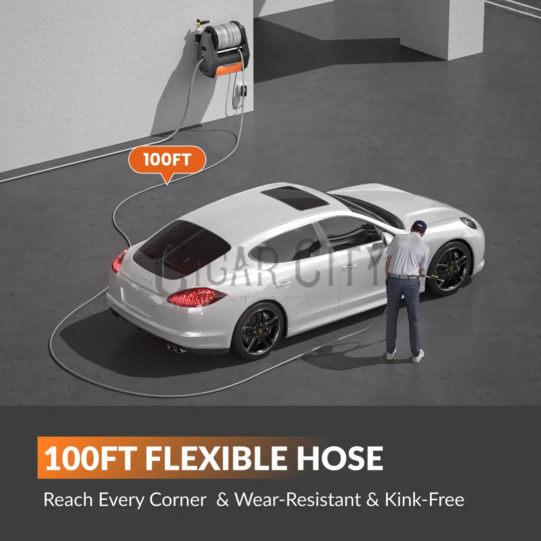 Grandfalls Retractable Pressure Washer PRO Giraffe Tools