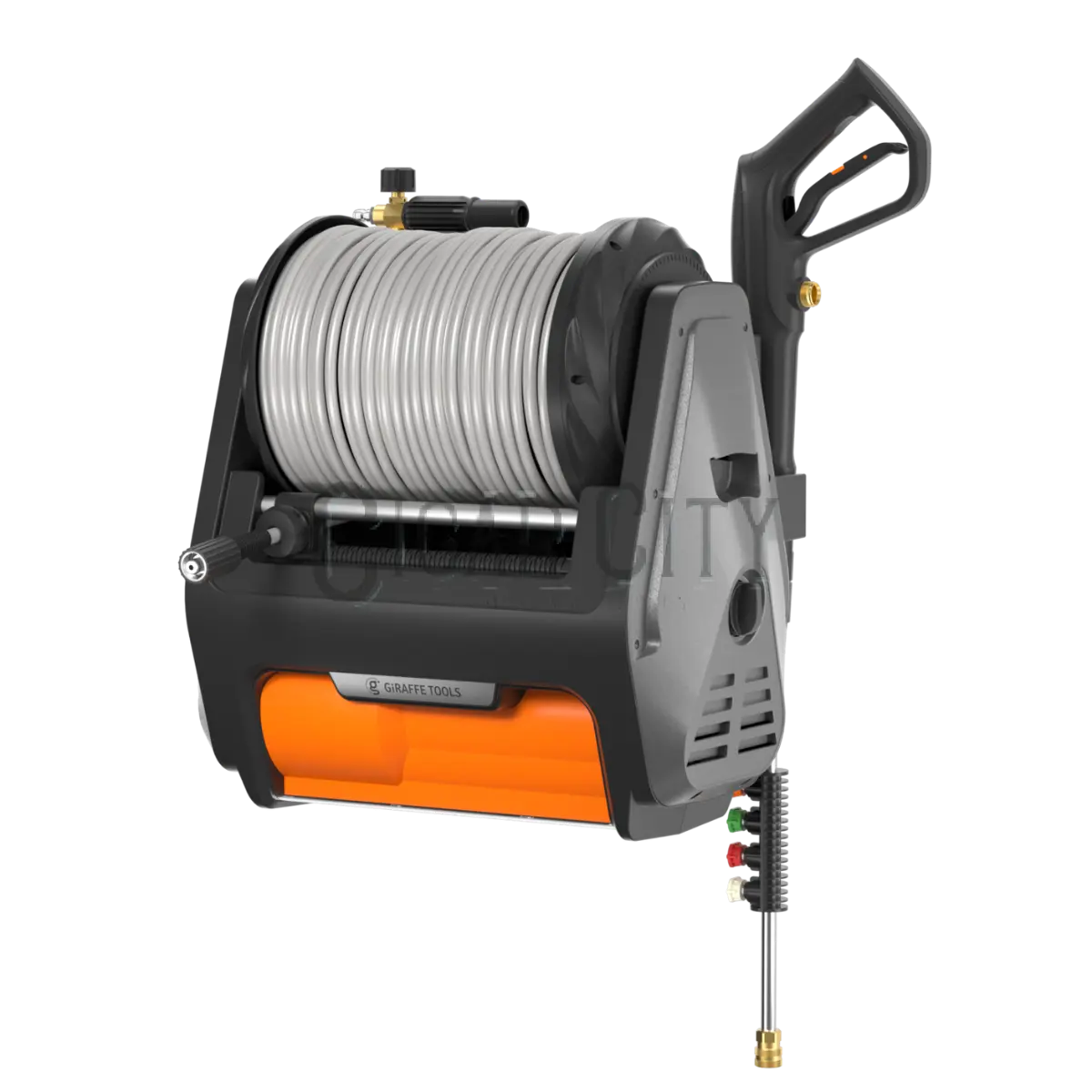 Grandfalls Retractable Pressure Washer PRO Giraffe Tools
