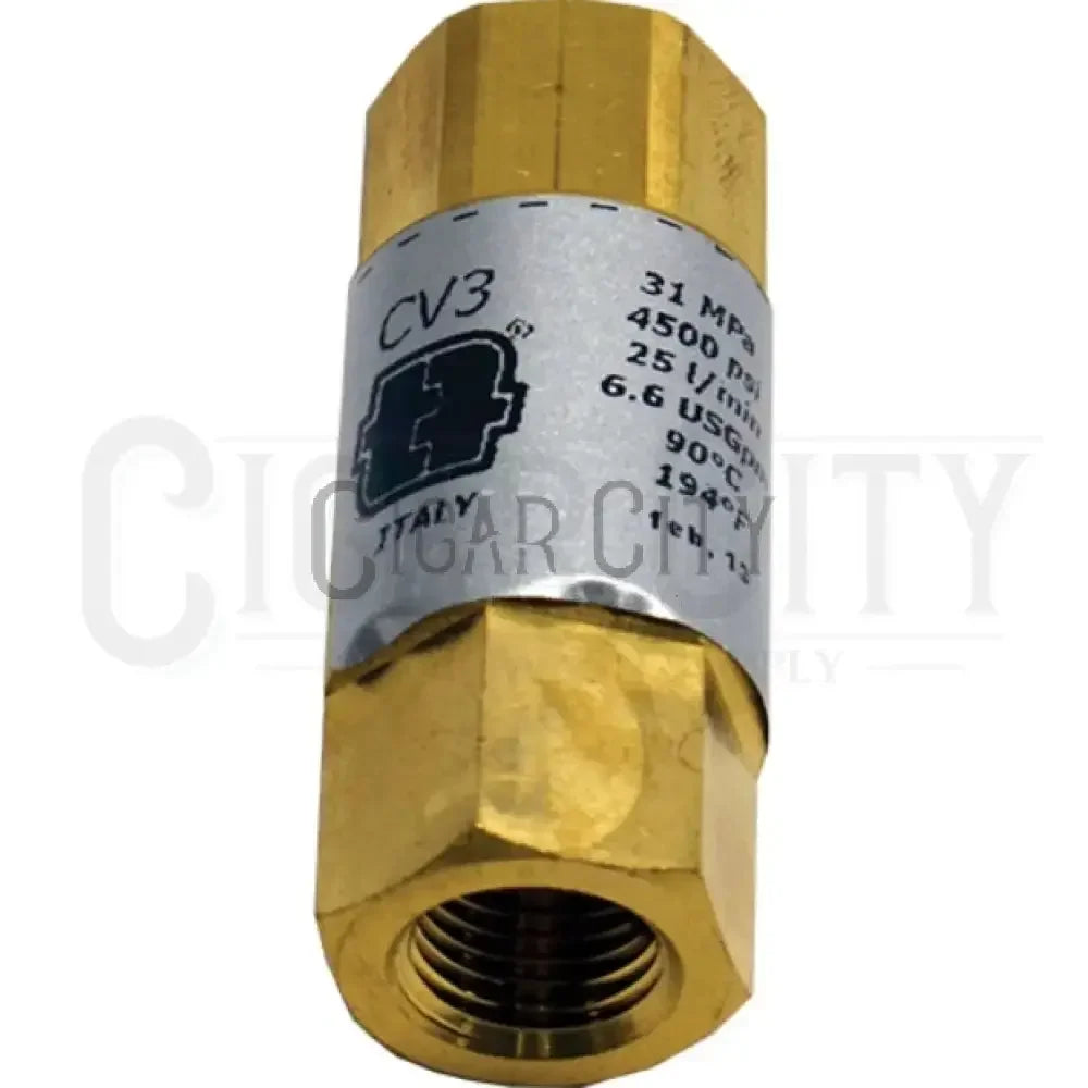 High Pressure 1/2" Brass Check Valve CV3-40012 Hardware Cigarcity Softwash.