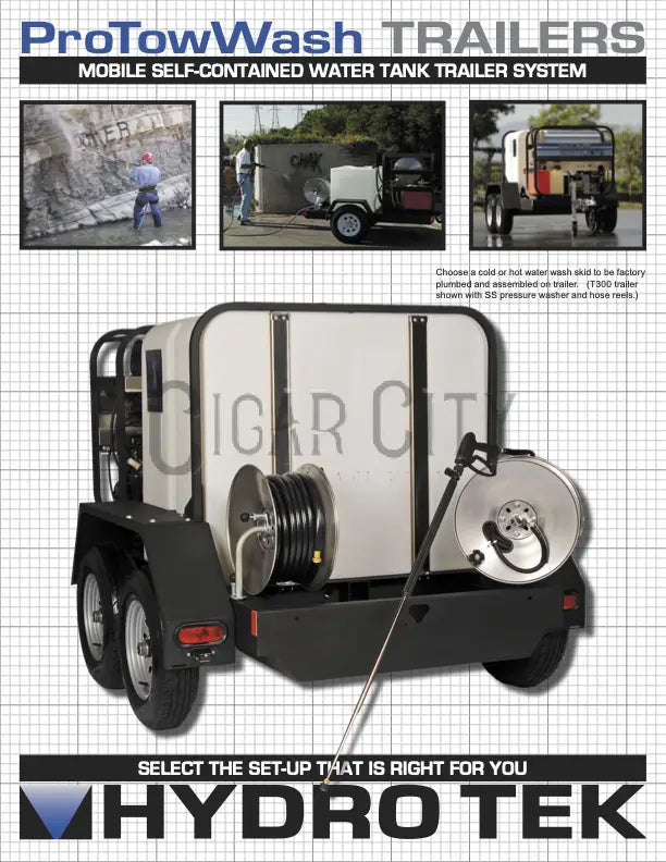 Hydrotek 14' Tandem Trailer - T400EE Hydrotek