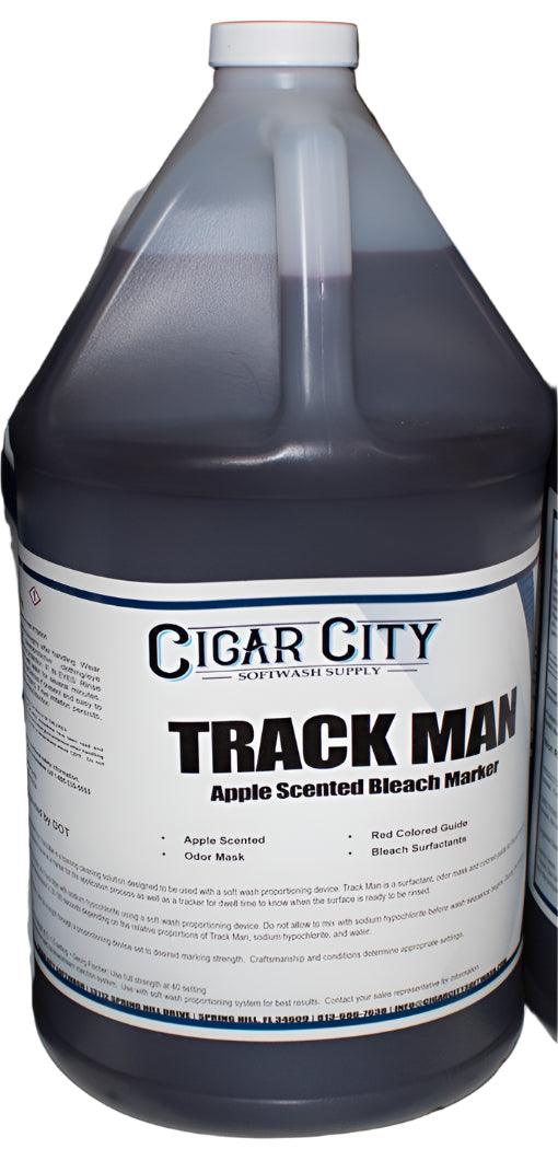 TrackMan Apple Bleach Marker Chemicals Cigarcity Softwash.