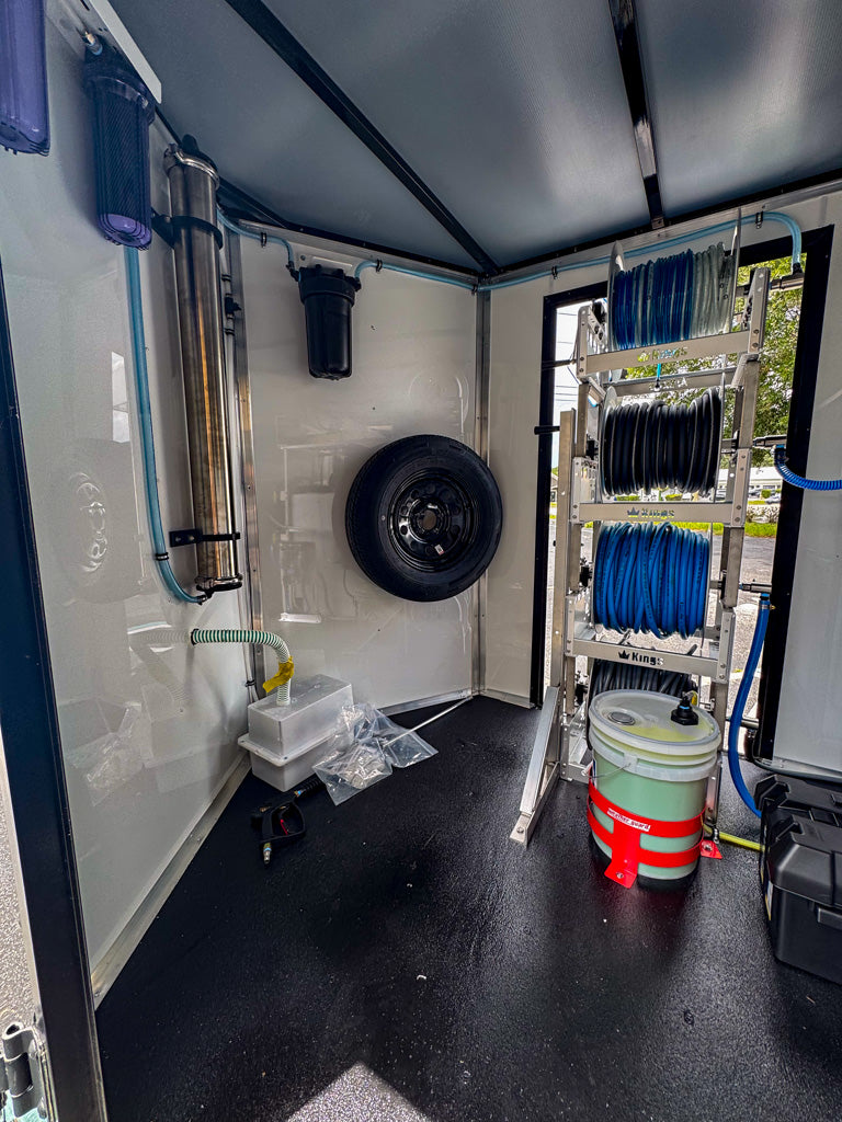 Enclosed 6x12 Pressure & Soft Washing Trailer with Heat