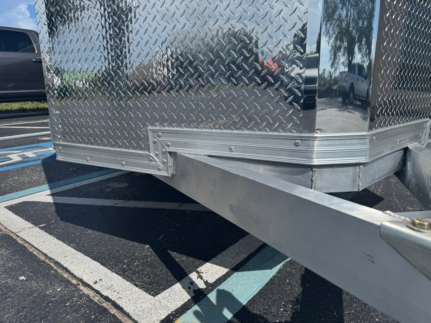 Alcom 7x16 Aluminum Tandem Axle Enclosed Trailer - 10k