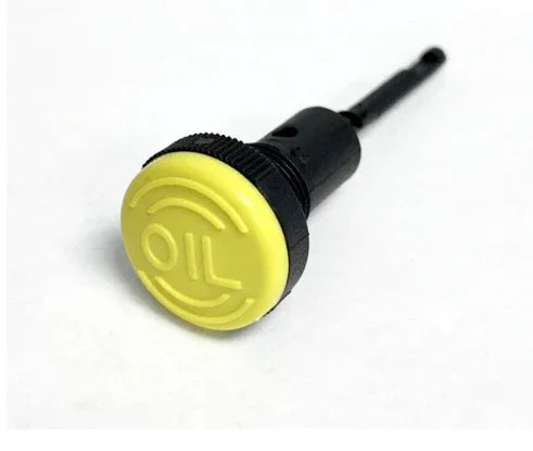 Yellow oil indicator button for softwash equipment maintenance