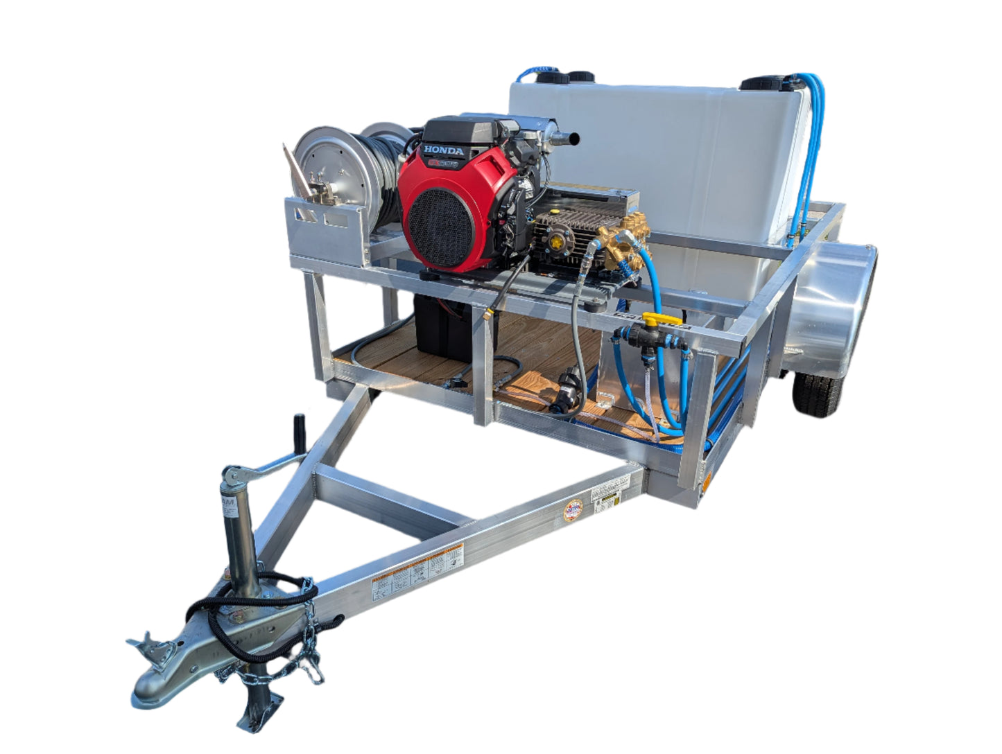 The Micro Series - 5x10 Aluminum Downstream Pressure Washing Trailer