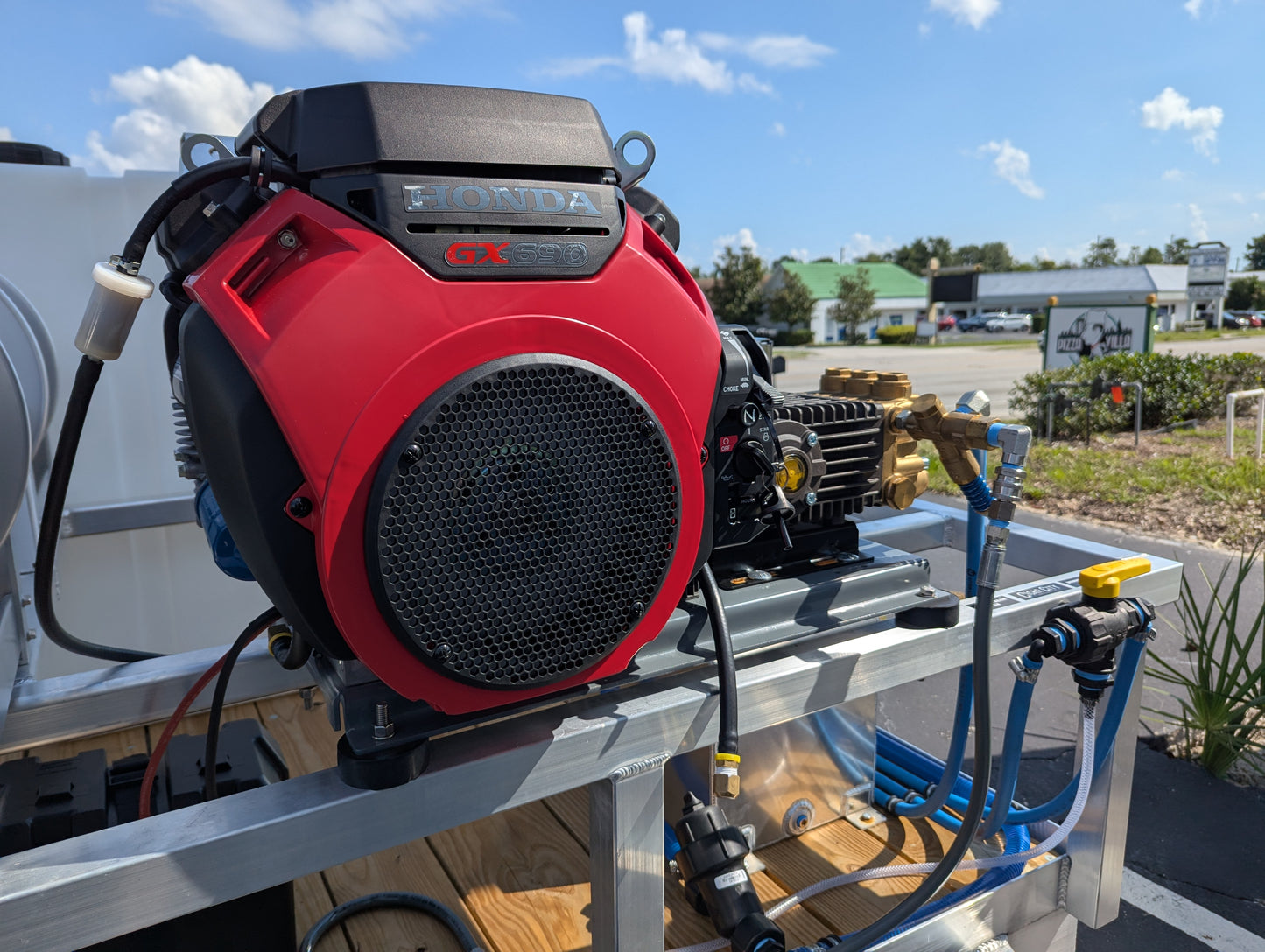 The Micro Series - 5x10 Aluminum Downstream Pressure Washing Trailer