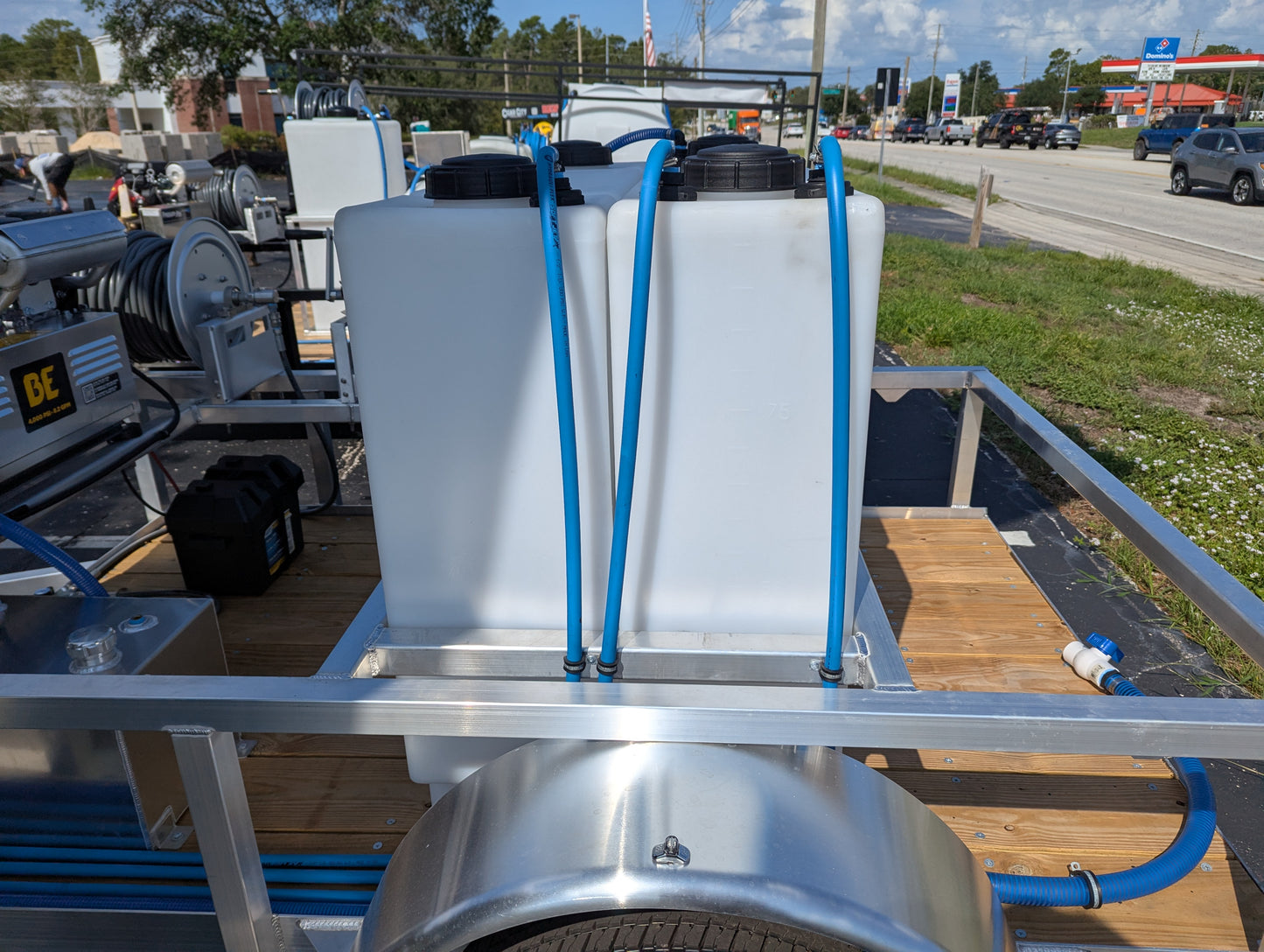 The Micro Series - 5x10 Aluminum Downstream Pressure Washing Trailer