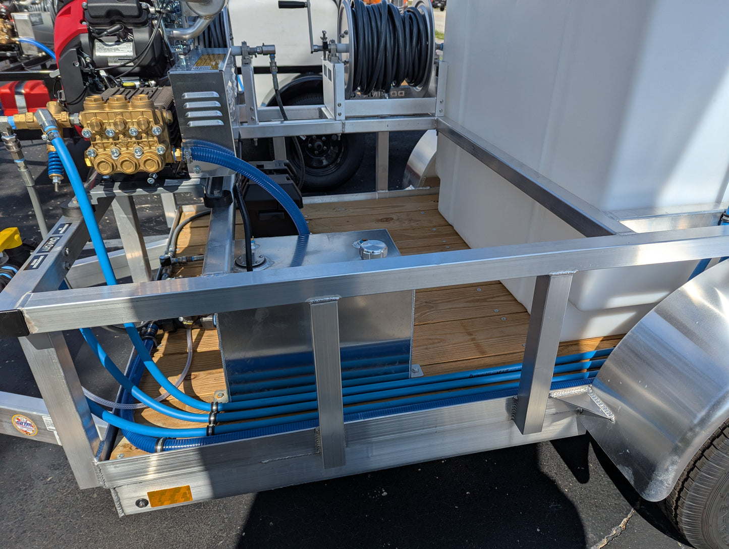 The Micro Series - 5x10 Aluminum Downstream Pressure Washing Trailer