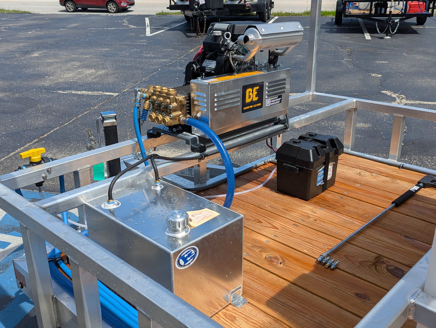 The Starter Series - Aluminum Tandem Axle Pressure Washing Trailer